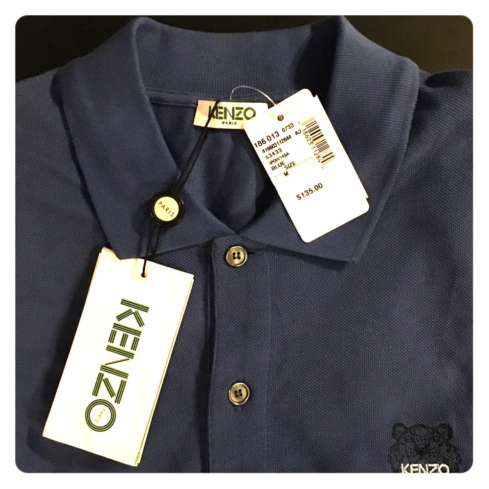 KENZO AJUSTED TIGER POLO SHIRT
